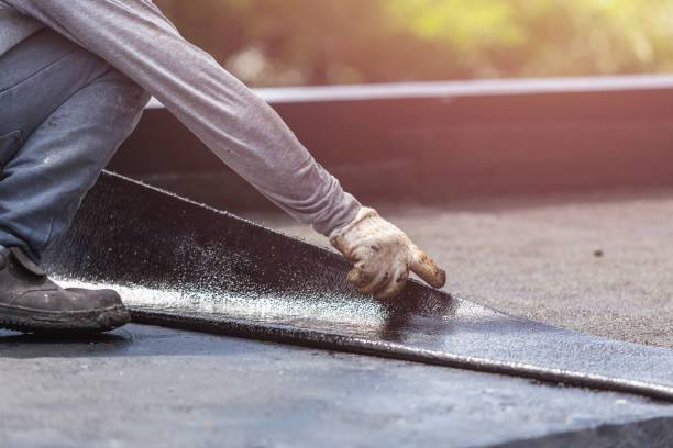 Professional Basement Waterproofing technician working in Unionville, IN